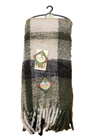 Quiet Man Green-Oatmeal Large Scarf