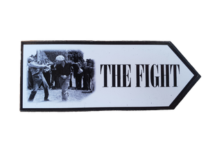 Quiet Man Fight Scene Signpost Magnet